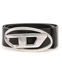 DIESEL - Ceinture réversible en cuir mat et brillant - Lyst