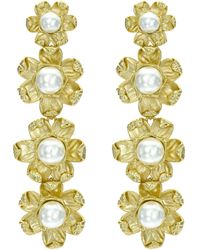 Ted Baker - Darlena Daisy Pearl Statement Drop Earrings For - Lyst