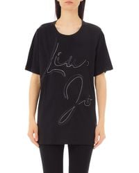 Liu Jo - Liu Jo t-Shirt Donna con Applicazioni Strass TA5174 - Lyst