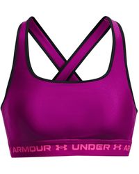 Under Armour - S Crossback Mid Impact Sports Bra, - Lyst