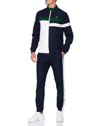 Chandal Lacoste Hombre | Pantalón de deporte de hombre Made In France en  felpa de algodón ecológico Blanco / Rojo / Azul « Portelamor
