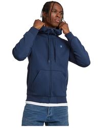 G-Star - Premium Core Sweatshirt Met Capuchon En Ritssluiting - Lyst
