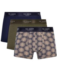 Ted Baker - S 3-pack Cotton Underwear Trunks - Lyst