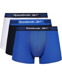 Reebok - Calzoncillos De Hombre En Azul Marino/blanco Boxer Shorts - Lyst