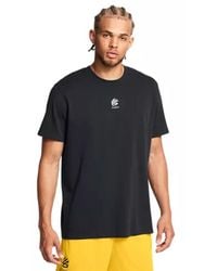 Under Armour - S Curry Hw Logo Short Sleeve T-shirt Tee Top Black/white Xl - Lyst