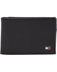 Tommy Hilfiger - Eton Mini Cc Flap & Coin Pocket Wallets Black - Lyst