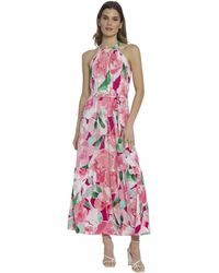 Maggy London - S Versatile Halter Maxi For With Waist Tie Detail | Summer Dresses - Lyst