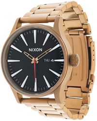 Nixon - Sentry Ss Stainless Steel Day/date 42mm Wr 100 Meters S Watch A356 - Lyst