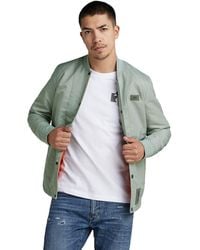 G-Star RAW , hombres Chaqueta 10 Degrees Padded, Azul - Verde