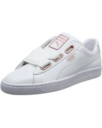 PUMA Damen Basket Heart Patent Wn's Sneaker in Weiß | Lyst DE