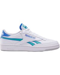 Reebok - Club C Revenge -volwassene Sneaker,white/kineticblue/unlshedgreen,34 Eu - Lyst