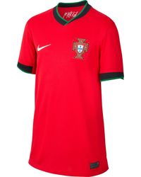 Nike - Fpf Df Stad Jsy Hm T-shirt University Red/pine Green/sail 140 - Lyst