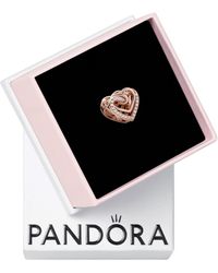 PANDORA - Charm Cuori Intrecciati Scintillante - Lyst