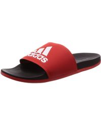 adidas Adilette Comfort F34722, Chaussures de Plage & Piscine Homme - Rouge