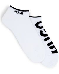 HUGO - Boss S 2p As Logo Cc Two-pack Of Cotton-blend Socks With An Ankle Length - Lyst