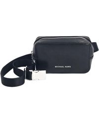 Michael Kors - 556366c Black With Silver Hardware Waist Bag Fanny Pack Size S/m - Lyst