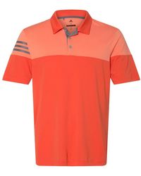 adidas - S Heather 3-stripes Block Sport Shirt - Lyst