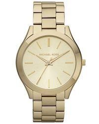 Michael Kors - Runway Quartz Watch with Stainless Steel Strap - Lyst
