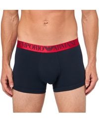 Emporio Armani - Christmas Shiny Logo Trunk Badehosen - Lyst