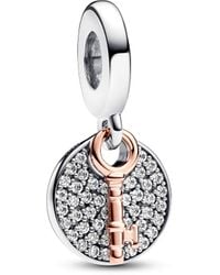 PANDORA - Charm colgante 781690C01 triple - Lyst