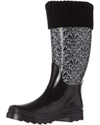 Calvin Klein Beck Elegance, Botas de Agua para Mujer, Negro (Schwarz 02), 39 EU