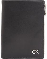 Calvin Klein - Metal Trifold 6cc W/detach C Wallets - Lyst