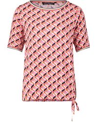 Betty Barclay - Casual-Shirt mit Tunnelzug Red/Beige,48 - Lyst