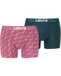 Levi's - Logo All-Over Print Organic Cotton Calzoncillos Boxer - Lyst