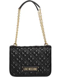 Love Moschino - Quilted Logo Shoulder Bag - Lyst