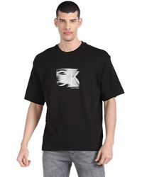 Calvin Klein - Motion Logo Modern Comfort Short Sleeve T-shirt Xl Ck Black - Lyst