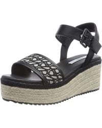 Pepe Jeans - Witney Jacquard Wedge Sandals - Lyst