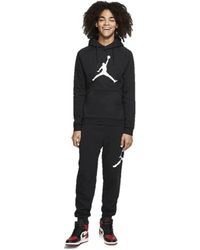 Nike - 2 pezzi Jordan Air Jumpman abbigliamento sportivo felpa con cappuccio felpa jogger top nero bianco cotone uomo taglia XL - Lyst