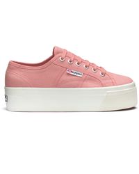 Superga - Lady Shoes - Zeppa - Donna - Pink Dusty-F - Lyst