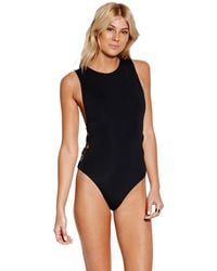 Seafolly - Active Ring Side High Neck Maillot Badeanzug - Lyst