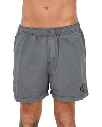 Calvin Klein - CK See-Boxer-Swimmingpool-n-Badebekleidung mit gestickten Logo-Taschen und Kordelzug an der Taille Artikel KM0KM00806 - Lyst