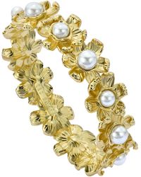 Ted Baker - Darell Daisy Pearl Bangle Bracelet For - Lyst