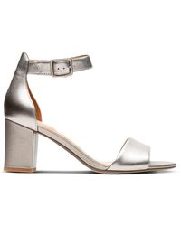 Clarks - Deva Mae Sandals ,pewter Gold ,6.5 Uk - Lyst