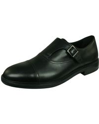Clarks Slip-on Loafer Flats Shoes Huckley Work Black Leather for Men | Lyst  UK