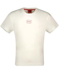 HUGO - T-Shirt Baumwollmischung Laze (Packung, 1er Pack) - Lyst