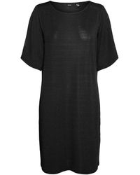 Vero Moda - Vmkanva 2/4 Glitter Tee Dress JRS Shirtkleid - Lyst