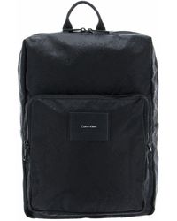 Calvin Klein - Ck Must T Squard Campus Backpack Jacquard Black Mono Jacquard - Lyst