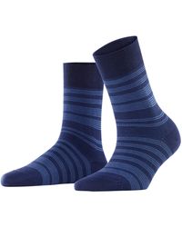 FALKE - Sensitive Sunset Stripe W So Lyocell With Soft Tops 1 Pair Socks - Lyst