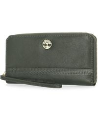 Timberland - Leather Rfid Zip Around Wallet Clutch With Wristlet Strap - Lyst