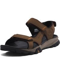 Timberland - Lincoln Peak S Leather Sandals Dark Brown Uk 11.5 - Lyst