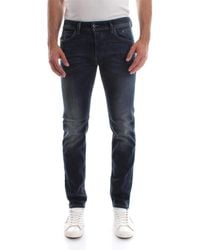 DIESEL - Slim-fit Herren Jeans mit klassischem Knopfverschluss - Lyst