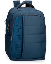 Pepe Jeans - Ancor Laptop Backpack 15.6" Blue 30x42x14.5cm Polyester 18.27l By Joumma Bags - Lyst