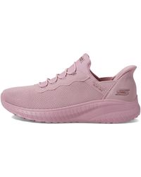 Skechers - Bobs Sport Squad Chaos Slip-Ins Rose Low Top Sneaker Shoes 8 - Lyst