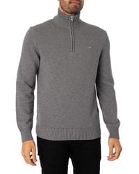 GANT - Casual Cotton Halfzip Pullover - Lyst