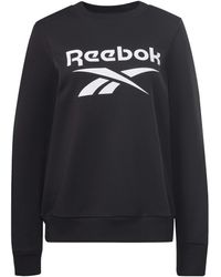 Reebok - Big Logo Fleece Crew Sweatshirt - Lyst