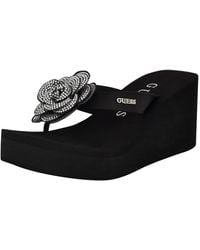 Guess - Damani Wedge Sandal - Lyst
